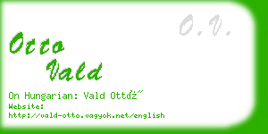 otto vald business card